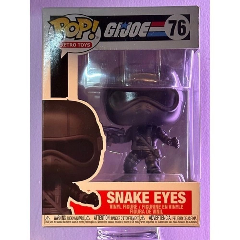 FUNKO POP! VINYL: G.I. Joe- V1 Snake Eyes #76 - Picture 5 of 10